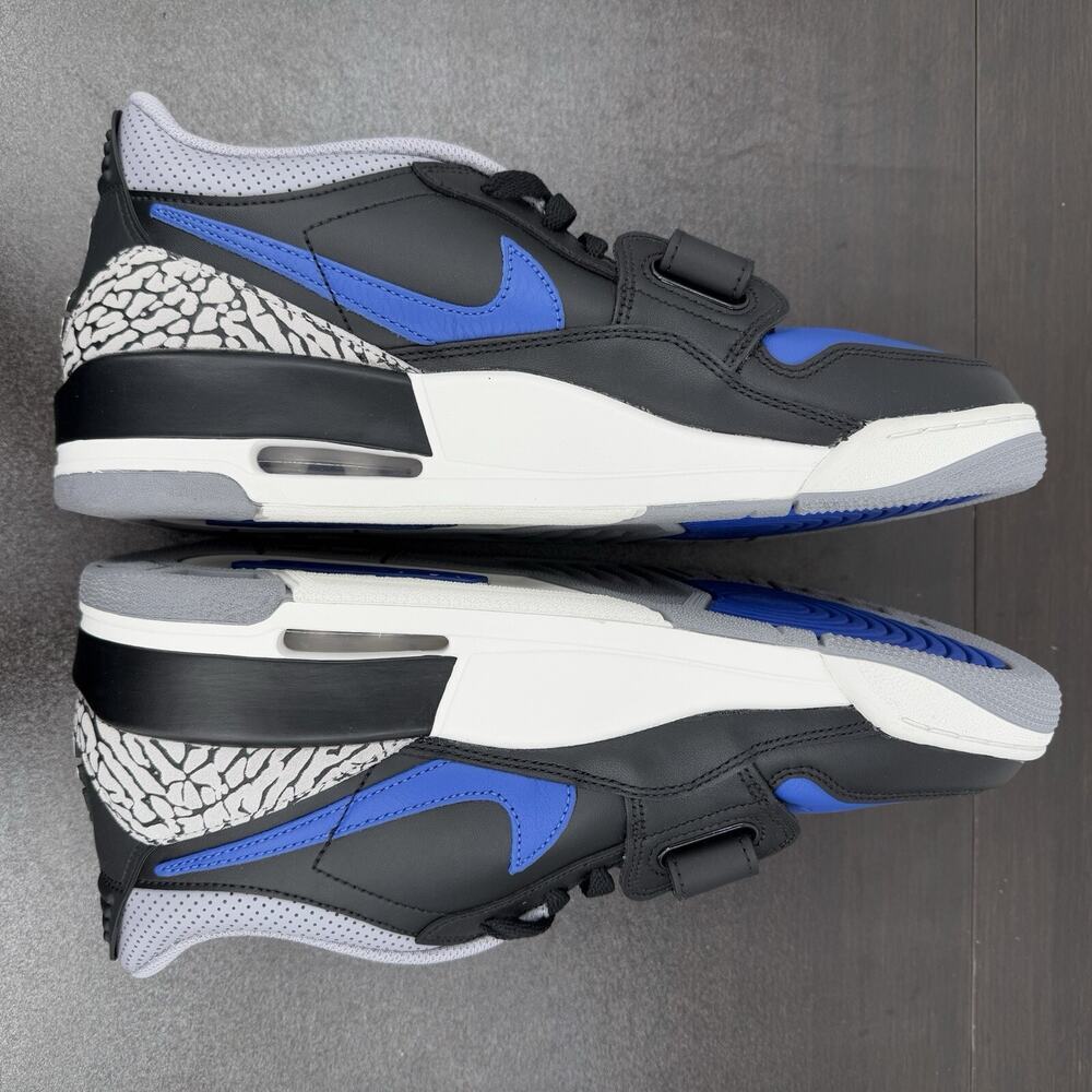Jordan Men's Low-Top Sneakers in Black, Royal Blue, Gray - Picture 6 of 16